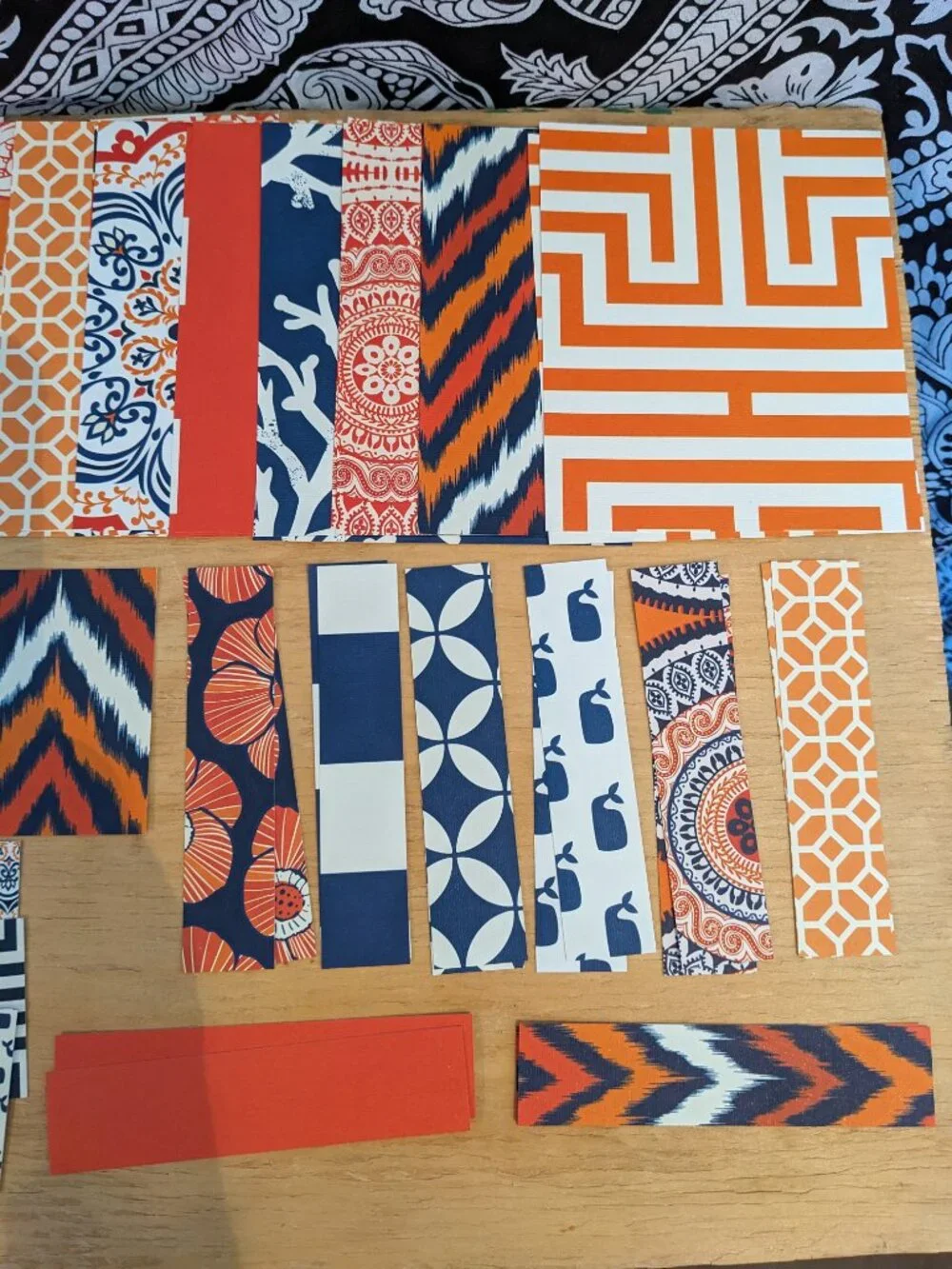 Blue & Orange Card Making Kit